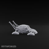 Antenna-Bristling Chunky-Wheeled Scout Buggy Miniature for Dungeons and Dragons, Pathfinder or other TTRPGs