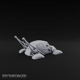 Antenna-Bristling Chunky-Wheeled Scout Buggy Miniature for Dungeons and Dragons, Pathfinder or other TTRPGs