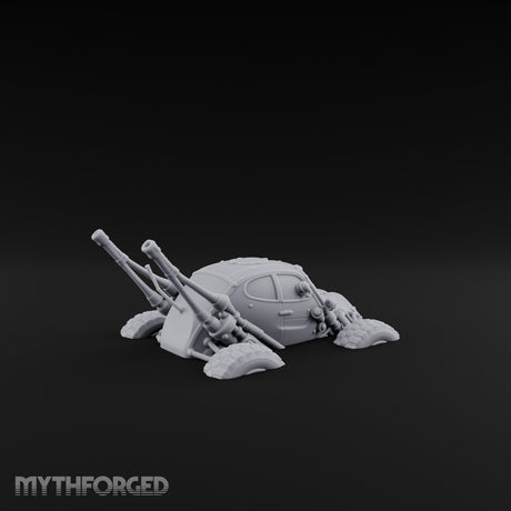 Antenna-Bristling Chunky-Wheeled Scout Buggy Miniature for Dungeons and Dragons, Pathfinder or other TTRPGs