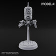 Antenna Topped Hovering Automaton Sentinel A Miniature for Dungeons and Dragons, Pathfinder or other TTRPGs