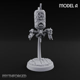 Antenna Topped Hovering Automaton Sentinel A Miniature for Dungeons and Dragons, Pathfinder or other TTRPGs