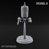 Antenna Topped Hovering Automaton Sentinel A Miniature for Dungeons and Dragons, Pathfinder or other TTRPGs