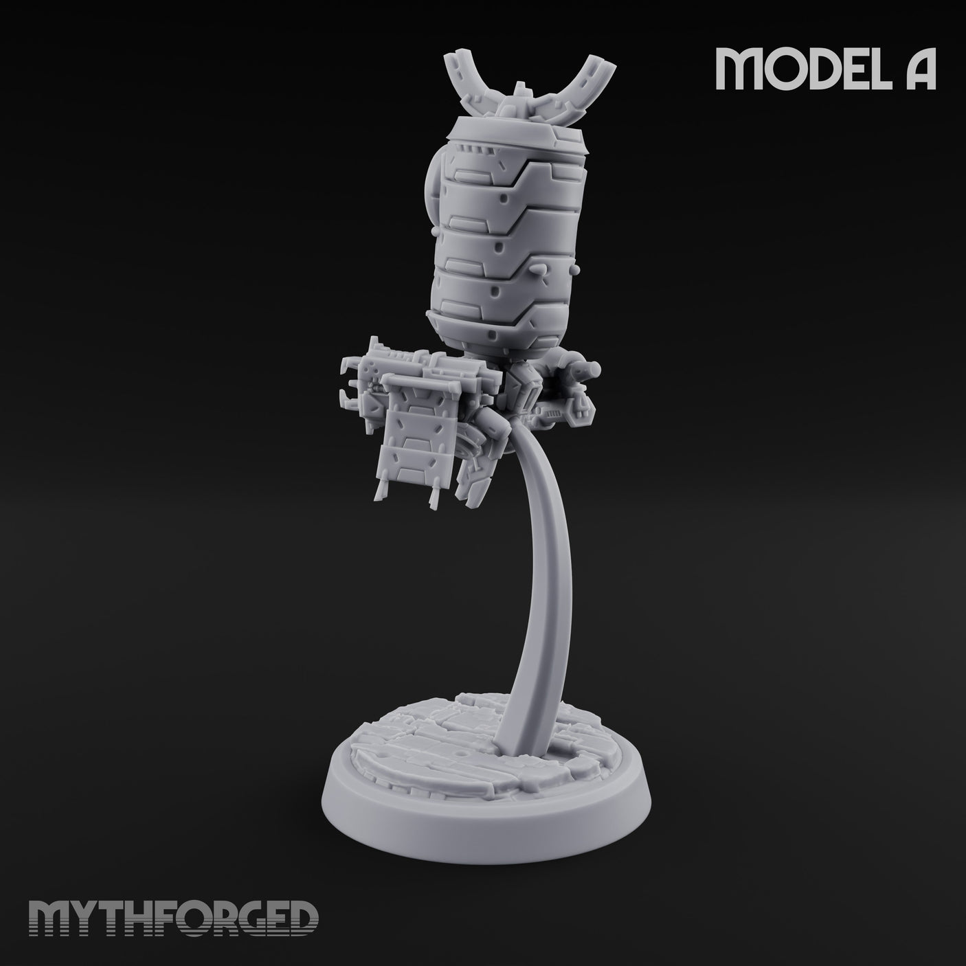 Antenna Topped Hovering Automaton Sentinel A Miniature for Dungeons and Dragons, Pathfinder or other TTRPGs