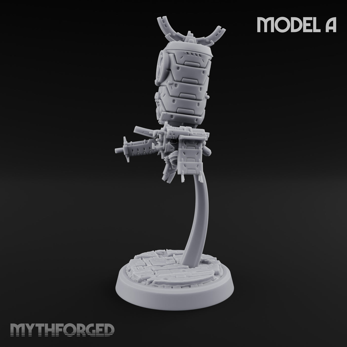 Antenna Topped Hovering Automaton Sentinel A Miniature for Dungeons and Dragons, Pathfinder or other TTRPGs