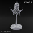 Antenna Topped Hovering Automaton Sentinel B Miniature for Dungeons and Dragons, Pathfinder or other TTRPGs