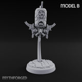 Antenna Topped Hovering Automaton Sentinel B Miniature for Dungeons and Dragons, Pathfinder or other TTRPGs