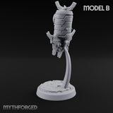 Antenna Topped Hovering Automaton Sentinel B Miniature for Dungeons and Dragons, Pathfinder or other TTRPGs