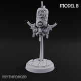 Antenna Topped Hovering Automaton Sentinel B Miniature for Dungeons and Dragons, Pathfinder or other TTRPGs
