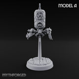 Antenna Topped Hovering Automaton Sentinels Miniature for Dungeons and Dragons, Pathfinder or other TTRPGs