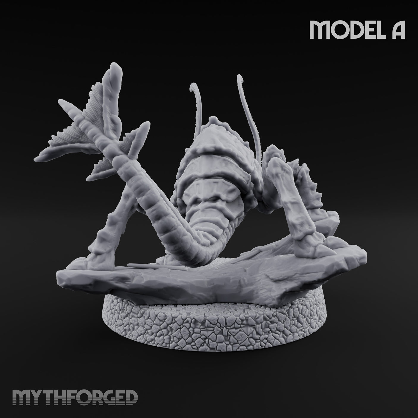 Antennae Twitching Rust Monster A Miniature for Dungeons and Dragons, Pathfinder or other TTRPGs