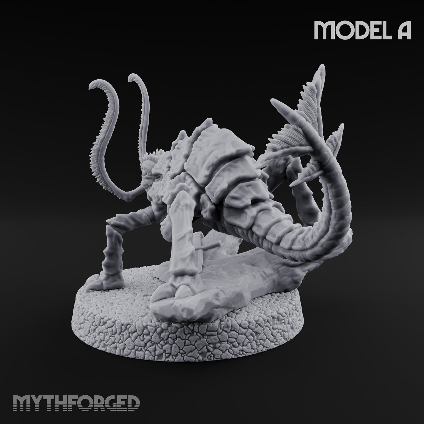 Antennae Twitching Rust Monster A Miniature for Dungeons and Dragons, Pathfinder or other TTRPGs