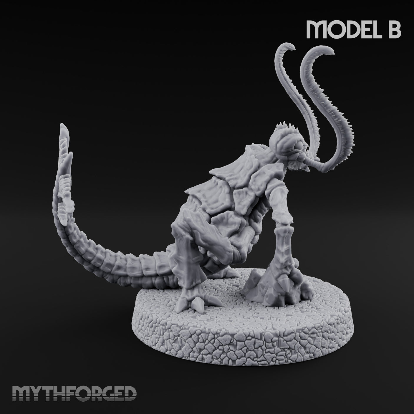 Antennae Twitching Rust Monster B Miniature for Dungeons and Dragons, Pathfinder or other TTRPGs
