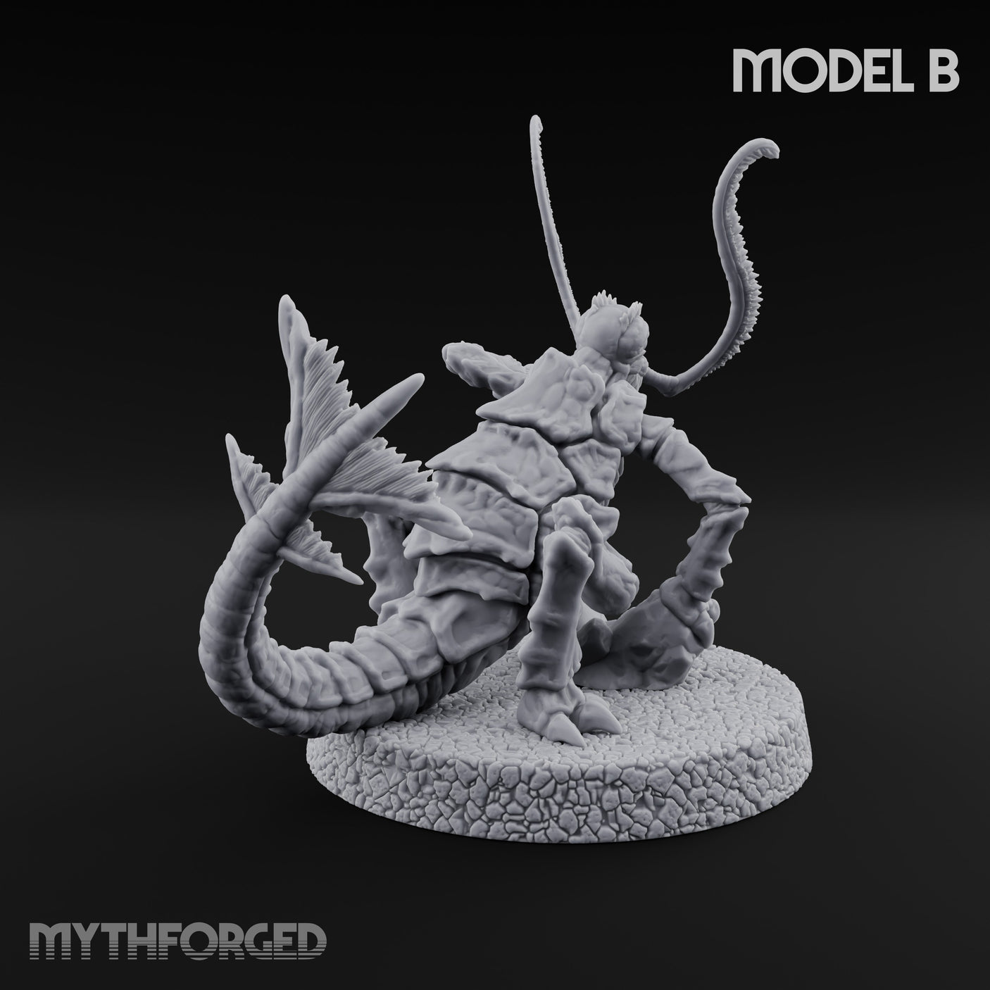 Antennae Twitching Rust Monster B Miniature for Dungeons and Dragons, Pathfinder or other TTRPGs