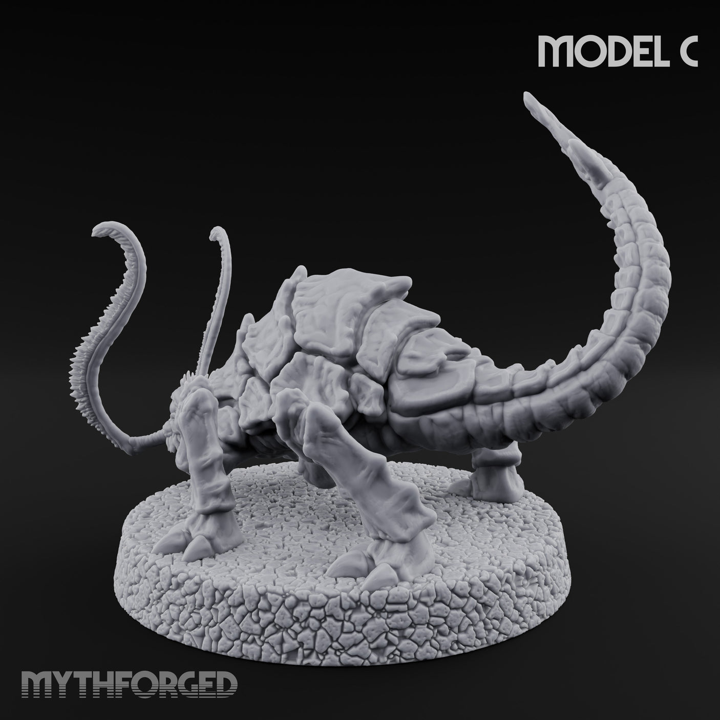 Antennae Twitching Rust Monster C Miniature for Dungeons and Dragons, Pathfinder or other TTRPGs