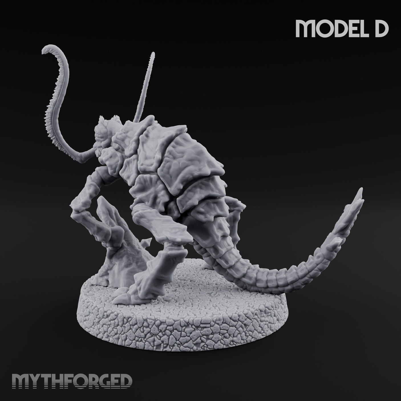 Antennae Twitching Rust Monster D Miniature for Dungeons and Dragons, Pathfinder or other TTRPGs