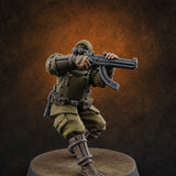 Weird War Japanese Ninja SMG Gunners F — painted concept preview (miniature supplied unpainted)