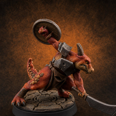 Scrapping And Clawing Kobold Warrior A Miniature for Dungeons and Dragons, Pathfinder or other TTRPGs