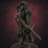 Hooded Bandit Crew Human Bandit B Miniature for Dungeons and Dragons, Pathfinder or other TTRPGs