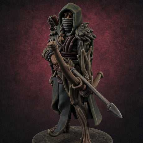 Hooded Bandit Crew Human Bandit B Miniature for Dungeons and Dragons, Pathfinder or other TTRPGs