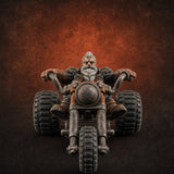Throttle Wide Open Dwarf Biker — painted concept preview (miniature supplied unpainted)