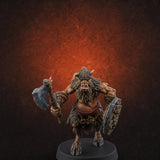 Horn Blowing Rally Satyr Warband B Miniature for Dungeons and Dragons, Pathfinder or other TTRPGs