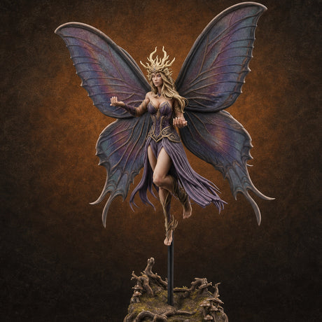 Wings Spread Ascending Pixie — painted concept preview (miniature supplied unpainted)