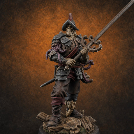 Tentacle Writhing Sword Levelling Voidtouched Swordsman A — painted concept preview (miniature supplied unpainted)