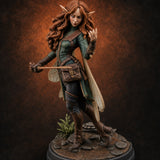 Hair Flowing Confident Elf Rogue — painted concept preview (miniature supplied unpainted)