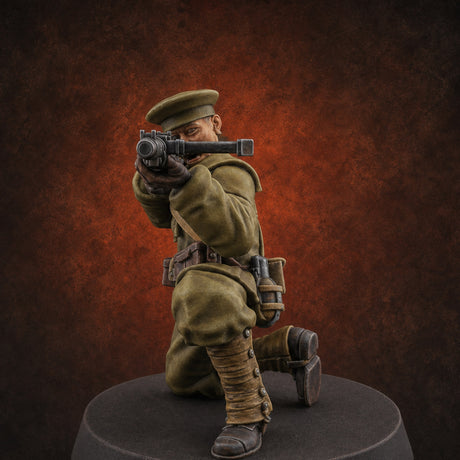 Weird War Japanese Scary SMG Gunners E — painted concept preview (miniature supplied unpainted)