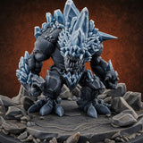 Jagged Awakening Ice Golem Sentinel Miniature for Dungeons and Dragons, Pathfinder or other TTRPGs