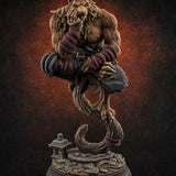 Levitating Meditation Rakshasa Monk Miniature for Dungeons and Dragons, Pathfinder or other TTRPGs