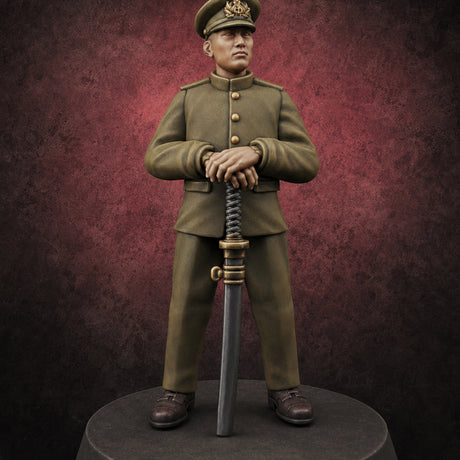 Weird War Japanese Officers B — painted concept preview (miniature supplied unpainted)