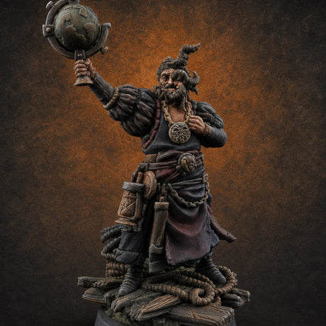 Tentacle Lashing Lantern Raising Cultist D — painted concept preview (miniature supplied unpainted)