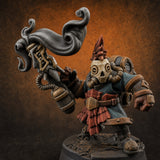 Clicking and Whirring Dwarf Artificers D Miniature for Dungeons and Dragons, Pathfinder or other TTRPGs