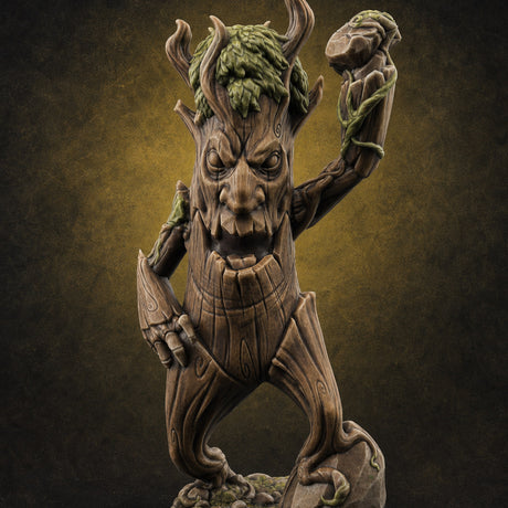 Branches Raised Triumphant Treant Warden Miniature for Dungeons and Dragons, Pathfinder or other TTRPGs
