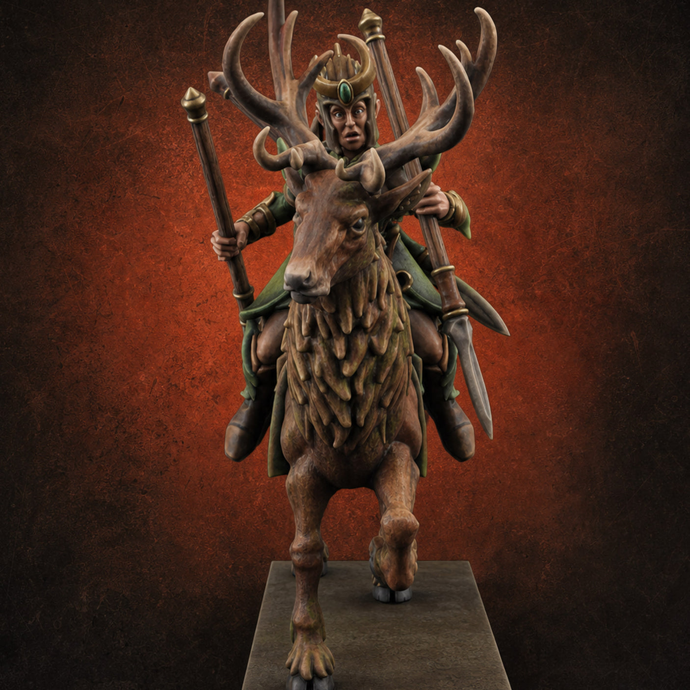 Antlered Tribe Forest Centaur A Miniature for Dungeons and Dragons, Pathfinder or other TTRPGs