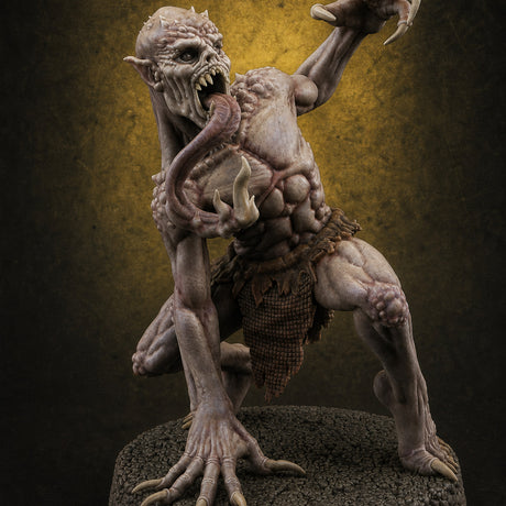 Clawing Ravenously Ghoul B Miniature for Dungeons and Dragons, Pathfinder or other TTRPGs