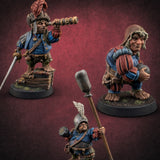Spyglass Scouting Halfling Bombardiers Miniature for Dungeons and Dragons, Pathfinder or other TTRPGs