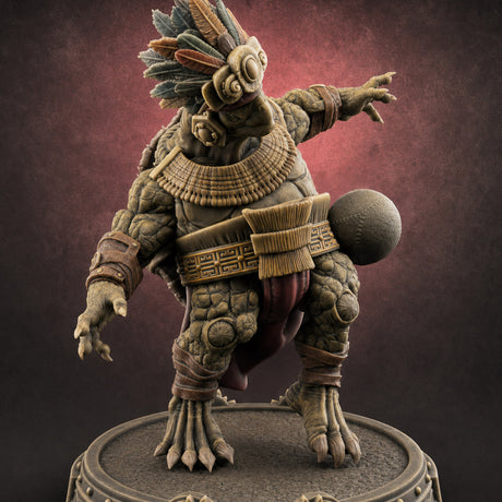 The Skull Shell Tribe A — painted concept preview (miniature supplied unpainted)