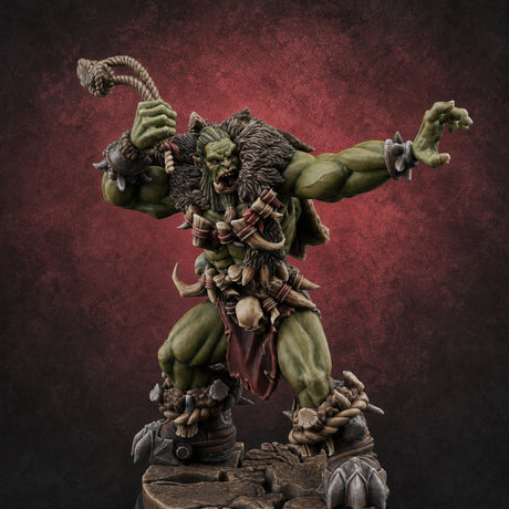 Triumphant Axed Orc Rangers B Miniature for Dungeons and Dragons, Pathfinder or other TTRPGs