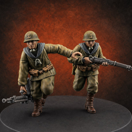 World War 2 Japanese LMG Teams A Miniature for Dungeons and Dragons, Pathfinder or other TTRPGs
