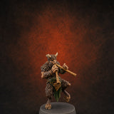 Horn Blowing Rally Satyr Warband G Miniature for Dungeons and Dragons, Pathfinder or other TTRPGs
