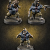 Trigger Happy Space Dwarf Thugs — painted concept preview (miniature supplied unpainted)