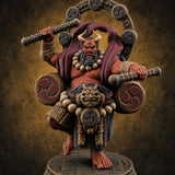 Turned Townsfolk Oni Fighters C — painted concept preview (miniature supplied unpainted)