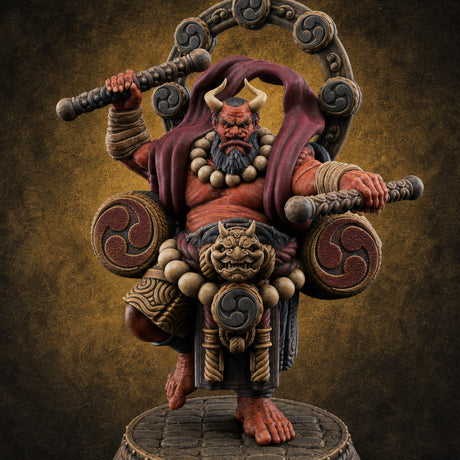 Turned Townsfolk Oni Fighters C — painted concept preview (miniature supplied unpainted)