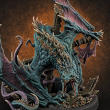 Mast Rending Rotting Sea Slitherdrake — painted concept preview (miniature supplied unpainted)