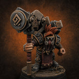 Smoke Venting Dwarf Gadgeteer B Miniature for Dungeons and Dragons, Pathfinder or other TTRPGs