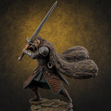 Cape Billowing Human Swordsman Miniature for Dungeons and Dragons, Pathfinder or other TTRPGs