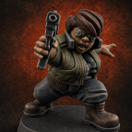 Trigger Happy Space Dwarf Thugs A — painted concept preview (miniature supplied unpainted)