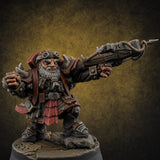 Ornately Overloaded Dwarf Arbalists C Miniature for Dungeons and Dragons, Pathfinder or other TTRPGs